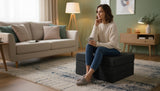 SAPPHIRE Z Bed Trifold Mattress Chair Bed – Versatile Morphing Furniture for Comfortable Seating, Sleeping, and Footstool Use, Ideal for Small Spaces and Multi-Functionality