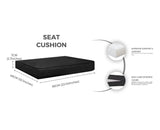 Keter Allibert California Replacement Cushion Pads Armchair Sofa Rattan Garden Cushions(FURNITURE IS NOT INCLUDED) - 2PC Patio Set SAPPHIRE