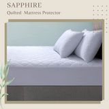 Sapphire 100% Waterproof Quilted Mattress Protector, Extra Deep 38cm