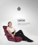 6-Position Adjustable Floor Chair Sofa with Armrest & Pillow – Foldable Recliner Lounge Seat for Gaming, Reading & Relaxing SAPPHIRE