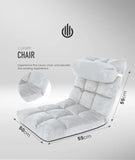 6-Position Adjustable Floor Sofa Bed – Comfy Folding Lounge Chair for Living Room, Bedroom & Gaming" SAPPHIRE