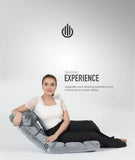6-Position Adjustable Floor Sofa Bed – Comfy Folding Lounge Chair for Living Room, Bedroom & Gaming" SAPPHIRE