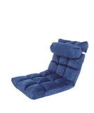 6-Position Adjustable Floor Sofa Bed – Comfy Folding Lounge Chair for Living Room, Bedroom & Gaming" SAPPHIRE