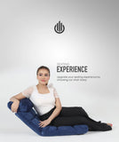 6-Position Adjustable Floor Sofa Bed – Comfy Folding Lounge Chair for Living Room, Bedroom & Gaming" SAPPHIRE