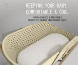 Baby Moses Pram Mattress - Oval Shaped, 4CM Extra Thick & Breathable - NorthWestTrade