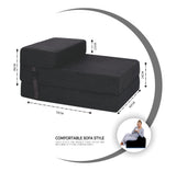 Single Z Bed Sofa Chair for Living Room Comfy Portable and Light Weight Fold Out with Waterproof Removable Cover Z Bed Futon Mattress | Single Mattress ZBed | Floor Mattress For Adults