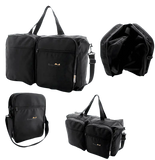 "Borderline 2-in-1 Black Travel Flight Bag – Lightweight Carry-On Cabin Luggage & Underseat Holdall for Travel" SAPPHIRE