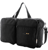 "Borderline 2-in-1 Black Travel Flight Bag – Lightweight Carry-On Cabin Luggage & Underseat Holdall for Travel" SAPPHIRE
