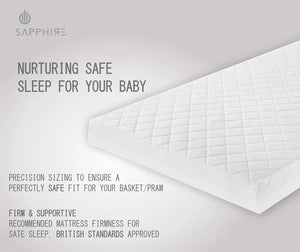 Crib Mattress - 4cm Deep, Firm & Breathable - Hypoallergenic supportive baby mattress for Newborns & Infants - Soft, Removeable Water Resistant Cover & Machine Washable NorthWestTrade