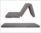 "Cube Z Bed Tri-Fold Futon – Compact Foam Fold Out Chair Bed for Guests, Kids, and Small Spaces" SAPPHIRE