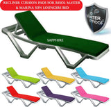 Cushion Pads for Resol & Marina Master Sun Loungers – Comfortable Outdoor Lounger Cushions for Garden, Patio & Poolside Relaxation SAPPHIRE