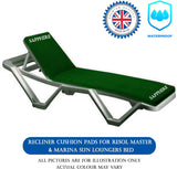Cushion Pads for Resol & Marina Master Sun Loungers – Comfortable Outdoor Lounger Cushions for Garden, Patio & Poolside Relaxation SAPPHIRE