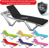 Cushion Pads for Resol & Marina Master Sun Loungers – Comfortable Outdoor Lounger Cushions for Garden, Patio & Poolside Relaxation SAPPHIRE