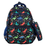 ✅ DINO 8403 Kids Dinosaur Character Backpack – Boys School Bag, Nursery Rucksack, Travel & Lunch Bag with Pencil Case SAPPHIRE