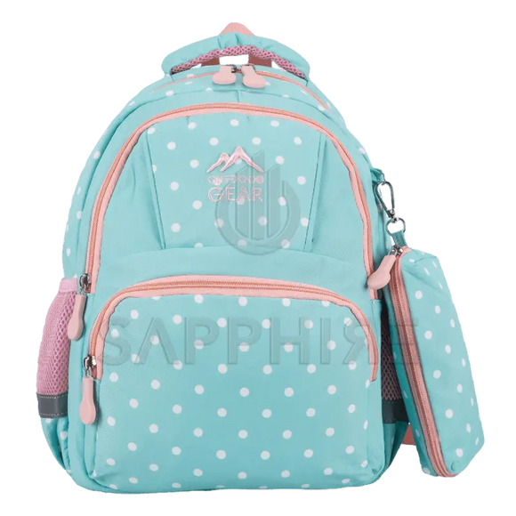 ✅ DOTS 8401 Kids Character Backpack – Girls School Bag, Nursery Rucksack, Travel & Lunch Backpack with Pencil Case SAPPHIRE