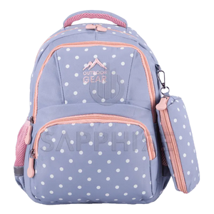 ✅ DOTS 8401 Kids Character Backpack – Girls School Bag, Nursery Rucksack, Travel & Lunch Backpack with Pencil Case SAPPHIRE