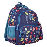 ✅ Football 8401 Kids Character Backpack – School Bag, Nursery Rucksack, Travel & Lunch Bag for Boys SAPPHIRE