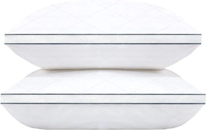 Hotel Luxury Hypoallergenic Bed Pillows for Neck Pain - Soft & Fluffy Down Alternative Sleeping Pillows for Side & Back Sleepers - Standard Size 42 x 70cm - Pillows 2 Pack (2, White) NorthWestTrade