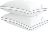 Hotel Luxury Hypoallergenic Bed Pillows for Neck Pain - Soft & Fluffy Down Alternative Sleeping Pillows for Side & Back Sleepers - Standard Size 42 x 70cm - Pillows 2 Pack (2, White) NorthWestTrade