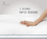 Hotel Luxury Hypoallergenic Bed Pillows for Neck Pain - Soft & Fluffy Down Alternative Sleeping Pillows for Side & Back Sleepers - Standard Size 42 x 70cm - Pillows 2 Pack (2, White) NorthWestTrade
