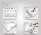 Hotel Luxury Hypoallergenic Bed Pillows for Neck Pain - Soft & Fluffy Down Alternative Sleeping Pillows for Side & Back Sleepers - Standard Size 42 x 70cm - Pillows 2 Pack (2, White) NorthWestTrade