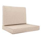 Keter Allibert California Replacement Cushion Pads Armchair Sofa Rattan Garden Cushions(FURNITURE IS NOT INCLUDED) - 2PC Patio Set SAPPHIRE
