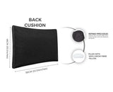 Keter Allibert California Replacement Cushion Pads Armchair Sofa Rattan Garden Cushions(FURNITURE IS NOT INCLUDED) - 2PC Patio Set SAPPHIRE