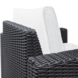 Keter Allibert California Replacement Cushion Pads Armchair Sofa Rattan Garden Cushions(FURNITURE IS NOT INCLUDED) - 2PC Patio Set (White) SAPPHIRE