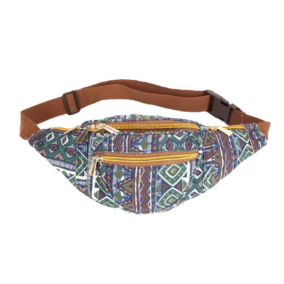 Large Bum Bag Money Waist Belt – Fanny Pack for Travel, Work, Gym & Beach SAPPHIRE