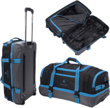 Lightweight Duffle Holdall Bag with Wheels – Durable Travel Luggage Wheeled Bag for Easy Transportation SAPPHIRE