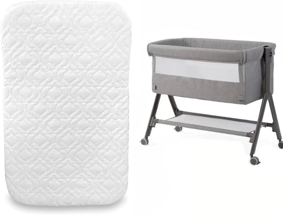 Next to Me Bedside Crib Quilted Mattress - Soft, Breathable & Supportive - Hypoallergenic, 4CM Deep, Waterproof & Machine Washable Baby Mattress for Newborns & Infants (83cm X 50cm X 4cm) NorthWestTrade