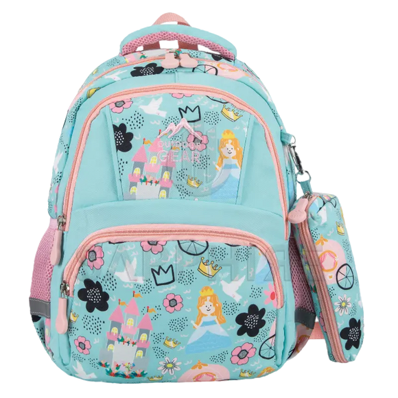 PRINCESS 8403 Kids Character Backpack – School, Nursery & Travel Bag with Lunch Compartment for Girls SAPPHIRE