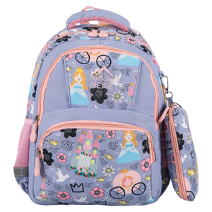PRINCESS 8403 Kids Character Backpack – School, Nursery & Travel Bag with Lunch Compartment for Girls SAPPHIRE