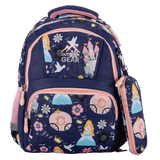 PRINCESS 8403 Kids Character Backpack – School, Nursery & Travel Bag with Lunch Compartment for Girls SAPPHIRE