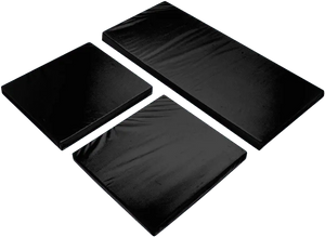 Replacement 3-Piece Black Cushion Set for Rattan Garden Furniture – Waterproof Outdoor Chair & Sofa Cushions – Comfortable & Durable Patio Seating Pads SAPPHIRE