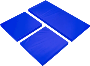 Replacement 3-Piece Royal Blue Cushion Set for Rattan Garden Furniture – Water-Resistant Outdoor Chair & Sofa Cushions – Durable & Comfortable Patio Seat Pads SAPPHIRE