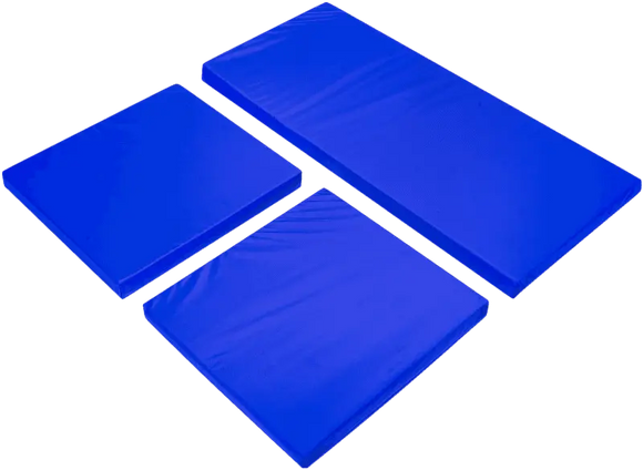 Replacement 3-Piece Royal Blue Cushion Set for Rattan Garden Furniture – Water-Resistant Outdoor Chair & Sofa Cushions – Durable & Comfortable Patio Seat Pads SAPPHIRE