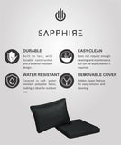 Replacement Cushion Pads for Keter Furniture – Outdoor Seat Cushions for Garden Chairs & Loungers (Furniture Not Included) SAPPHIRE