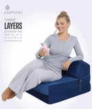 SAPPHIRE Tri-Fold Futon Sofa Bed Chair – Soft Velvet Folding Mattress with High-Density Foam  Single Z Bed Sleeper for Guest Room, Lounge, Dorm & Small Spaces NorthWestTrade