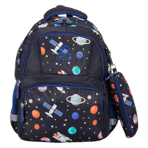 SPACE 8403 Kids Character Backpack – Durable School, Nursery & Travel Bag with Lunch Compartment SAPPHIRE