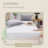"Sapphire 100% Waterproof Terry Towel Mattress Protector – Extra Deep 38cm Fitted Bed Cover – Soft, Breathable & Durable Protection" NorthWestTrade