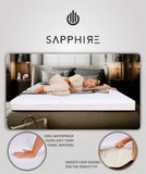 "Sapphire 100% Waterproof Terry Towel Mattress Protector – Extra Deep 38cm Fitted Bed Cover – Soft, Breathable & Durable Protection" NorthWestTrade