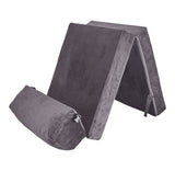 SAPPHIRE Folding Single Z Bed Mattress – 3-in-1 Guest Bed Chair, Fold Out Sofa Bed for Adults & Kids, Portable & Space Saving – Comfortable Foam Lounger Velvet