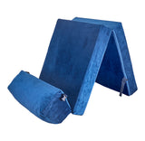 SAPPHIRE Folding Single Z Bed Mattress – 3-in-1 Guest Bed Chair, Fold Out Sofa Bed for Adults & Kids, Portable & Space Saving – Comfortable Foam Lounger Velvet