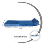 SAPPHIRE Folding Single Z Bed Mattress – 3-in-1 Guest Bed Chair, Fold Out Sofa Bed for Adults & Kids, Portable & Space Saving – Comfortable Foam Lounger Velvet