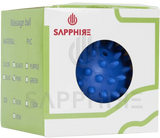 "Spiky Massage Ball 7.5cm – Blue Trigger Point Therapy Ball for Muscle Pain Relief, Hand Exercise & Stress Reduction" SAPPHIRE