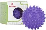 "Spiky Massage Ball 7.5cm – Purple Trigger Point Therapy Ball for Muscle Recovery, Hand Exercise & Stress Relief" SAPPHIRE