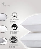 Standard Striped Bed Pillows – Hotel Quality Ultra Soft Sleeping Pillows for Back & Side Sleepers  Plush Support, Breathable & Hypoallergenic NorthWestTrade