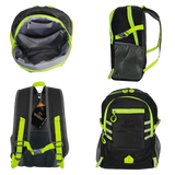 UNISEX Hi Viz Waterproof Rucksack Backpack – High Visibility Black Day Pack for Work & Outdoor Use SAPPHIRE