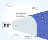 "Waterproof Dog Cage Mat – Durable, Non-Slip, and Comfortable Bedding for Dog Crates and Kennels" SAPPHIRE